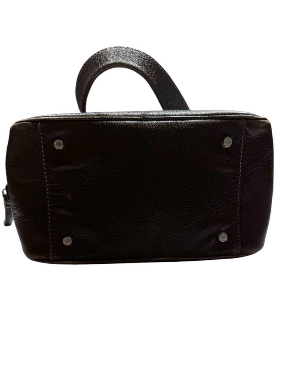 Vintage Kate Spade Brown Leather Satchel Bag - Picture 5 of 12